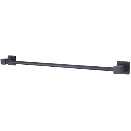 Towel Bar, Matte Black, Weight: 0.4